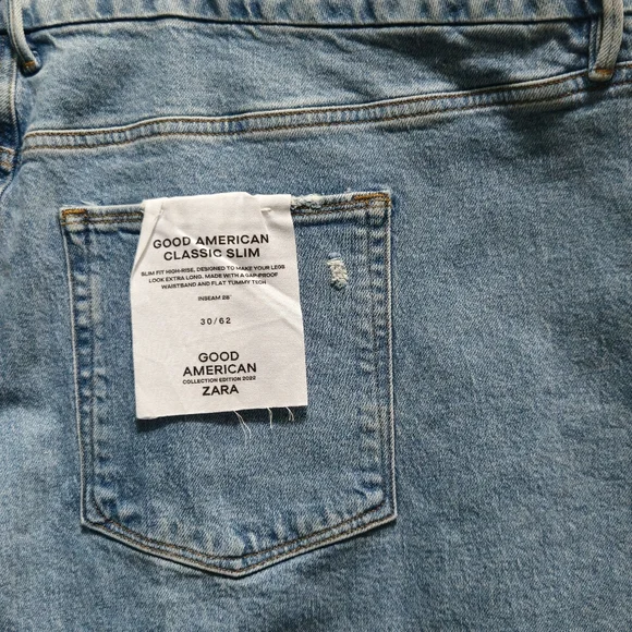 NWT Good American Zara Plus Size 30 Jeans Womens Classic Skinny Blue - Picture 4 of 10
